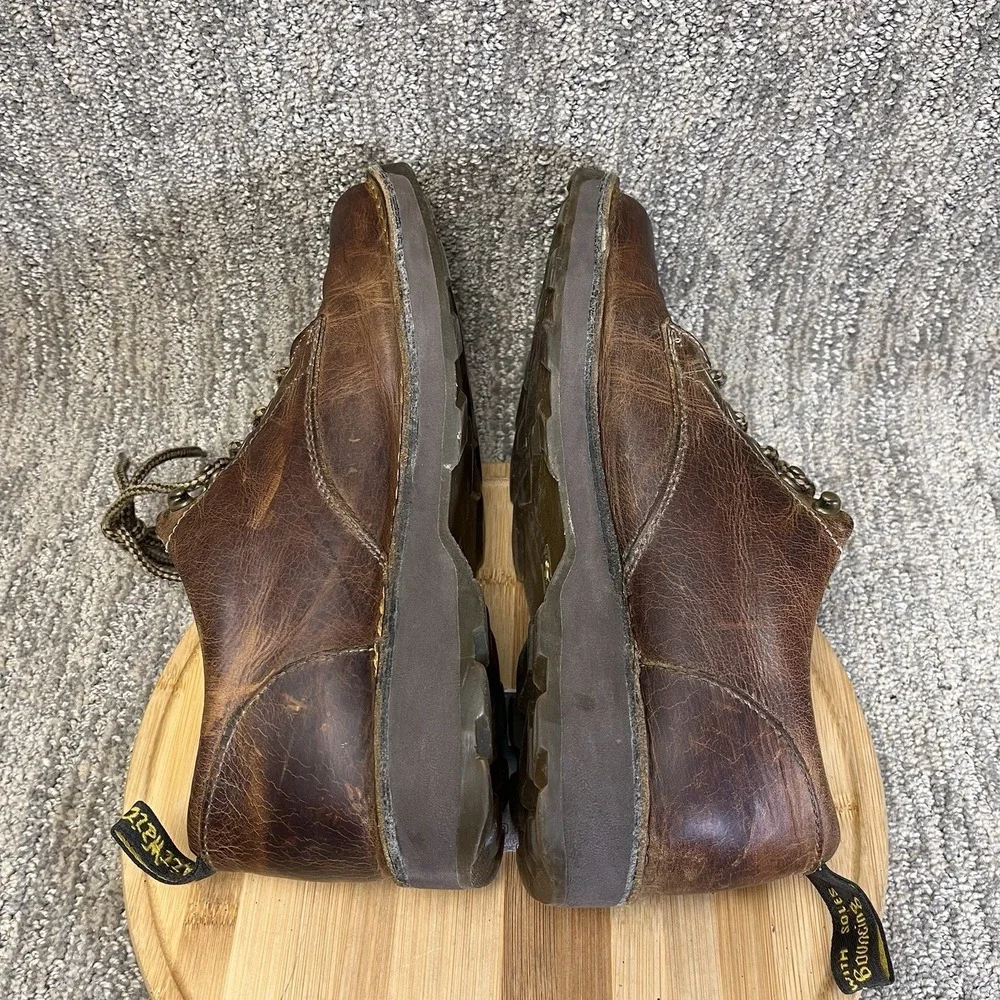 Dr Martens Lachlan Oxford Shoes Brown Leather Air Wair Mens Size 10 Doc Lace Up